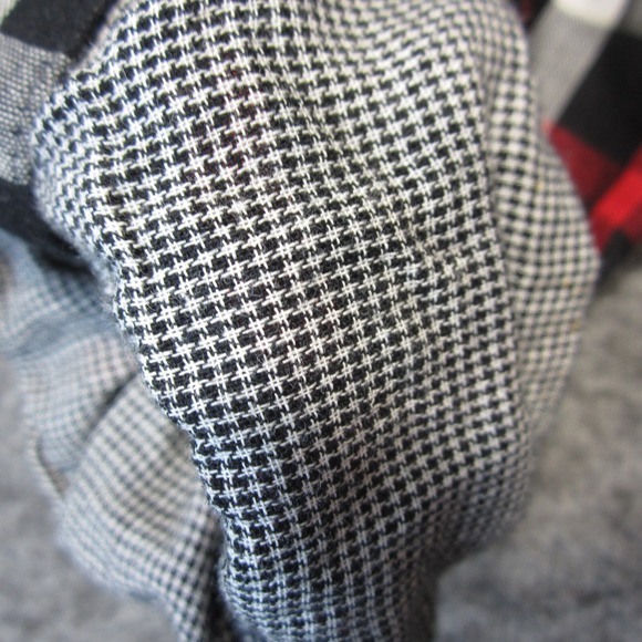 J Jill Shirt Womens XL Red Plaid Button Up Roll Tab Sleeves Lined Cozy Cabincore - Picture 9 of 14